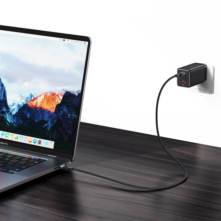 USAMS SJ727 240W USB-C / Type-C to USB-C / Type-C Aluminum Alloy Data Cable, Length: 1.2m(Tarnish)