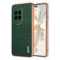 For Huawei nova 13 Pro AZNS Electroplated Frame Crocodile Texture Full Coverage Phone Case(Green)