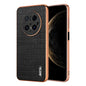 Pour Huawei Mate 70 Pro / 70 Pro+ Étui de téléphone AZNS avec cadre électroplaqué et texture crocodile, couverture complète (Noir)