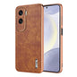 For Honor X50i / 90 Lite AZNS Electroplated Frame Crocodile Texture Full Coverage Phone Case(Brown)