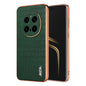 Pour Honor Magic7 Pro AZNS Coque de téléphone à couverture complète avec cadre électrolytique et texture crocodile (vert)