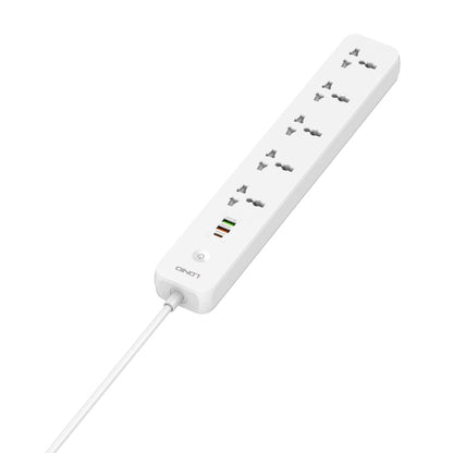 LDNIO SC5319 5-position Travel Home Office Socket with 38W USB Ports, Cable Length: 2m(EU Plug)