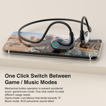 Hileo HI76 Sport Air Conduction Bluetooth Noise Reduction Headphones(Black)