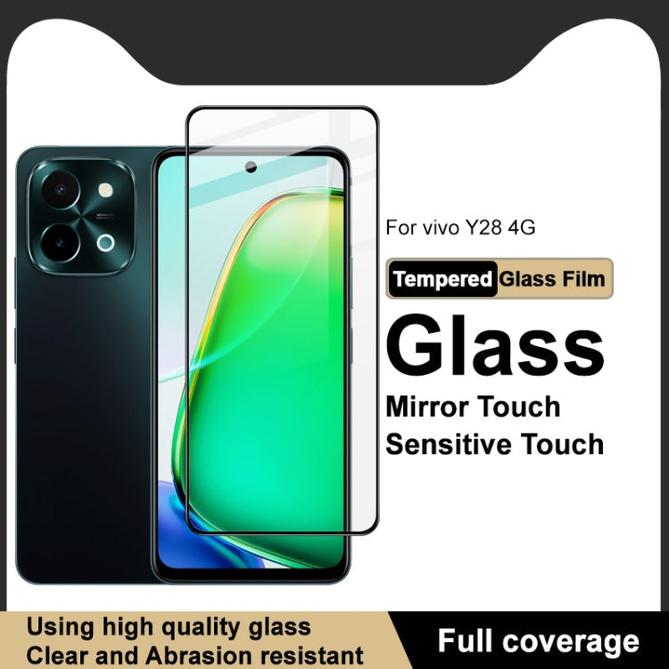 Pour vivo Y28 4G imak Film en verre trempé plein écran Pro+ Series d'une dureté de surface de 9H