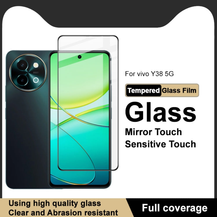 For vivo Y38 5G imak 9H Surface Hardness Full Screen Tempered Glass Film Pro+ Series