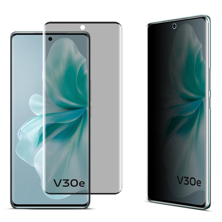 For vivo V30e imak No Edge Version 3D Curved Privacy Full Screen Tempered Glass Film