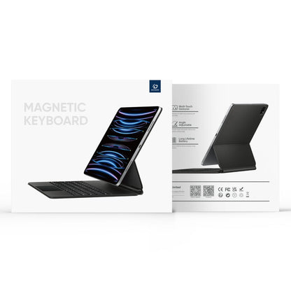 DUX DUCIS MK Series Floating Magnetic Keyboard Tablet Leather Case For iPad Pro 11 2024(Black)