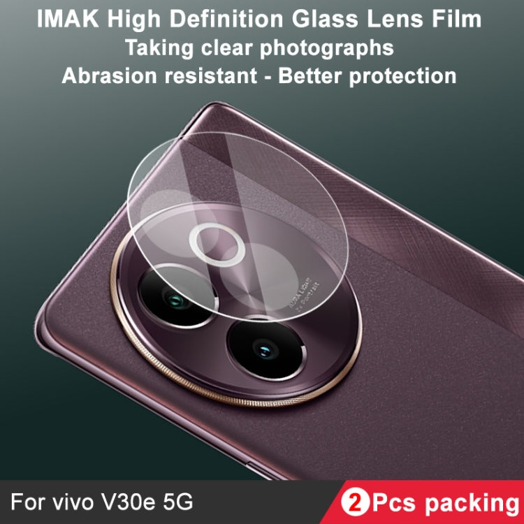 For vivo V30e 2pcs/Set imak HD Glass Rear Camera Lens Film