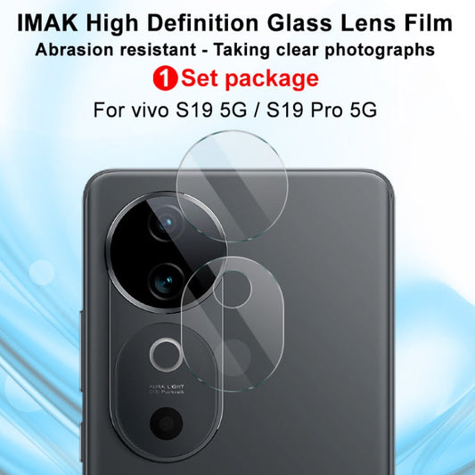 For vivo S19 5G / S19 Pro 5G 2pcs/Set imak HD Glass Rear Camera Lens Film