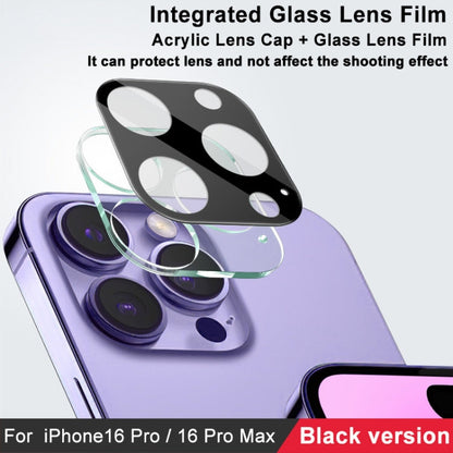 For iPhone 16 Pro / 16 Pro Max imak High Definition Integrated Glass Lens Film Black Version