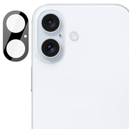 Pour iPhone 16 / 16 Plus imak Film de protection d'objectif en verre intégré haute définition version noire