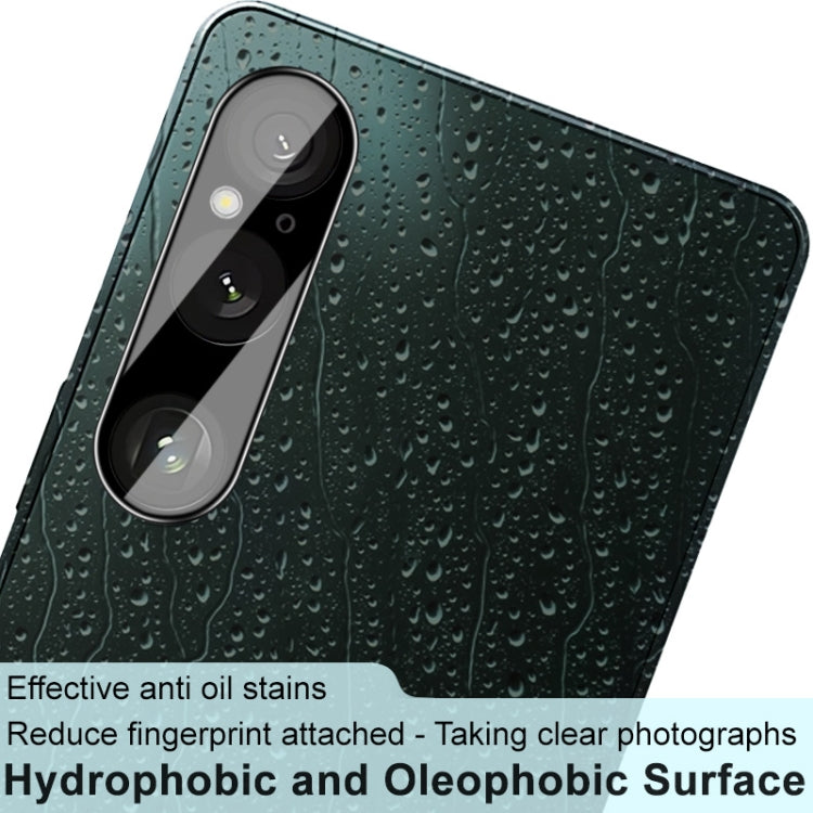 For Sony Xperia 1 VI IMAK Rear Camera Lens Glass Film Black Version