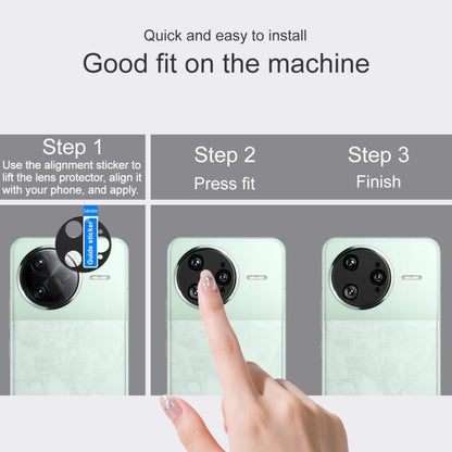 Pour Redmi K80 Pro / POCO F7 Ultra Cache de protection d'objectif photo en métal IMAK