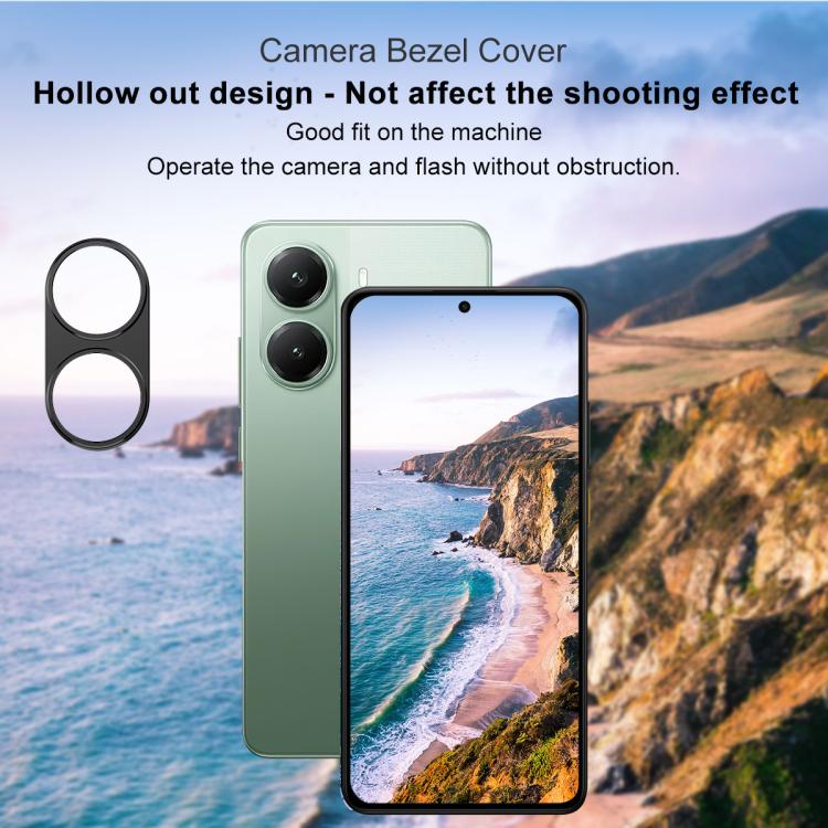 Pour Redmi Turbo 4 / POCO X7 Pro Cache-objectif de protection d'appareil photo en métal IMAK