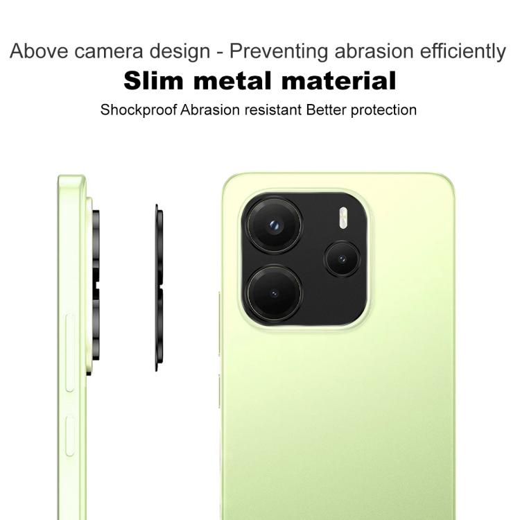 Pour Redmi Note 14 4G Global 163.25mm Cache Protecteur d'Objectif de Caméra en Métal IMAK