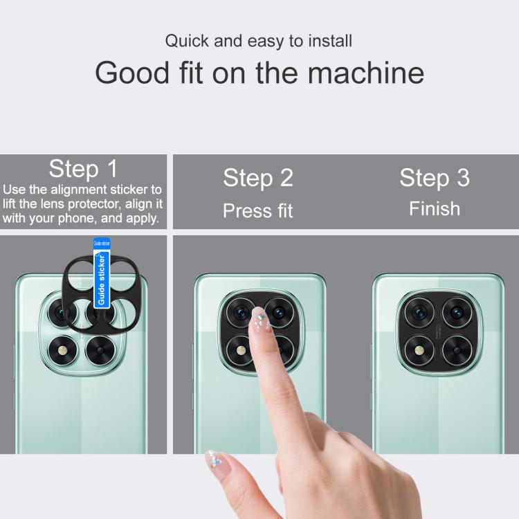 For Redmi Note 14 Pro 5G / POCO X7 IMAK Metal Camera Lens Protector Cover