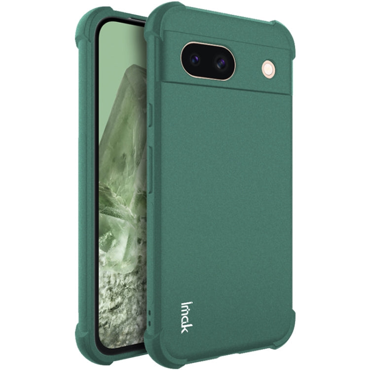 For Google Pixel 8a imak Shockproof Airbag TPU Phone Case(Matte Green)