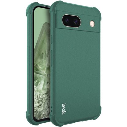 For Google Pixel 8a imak Shockproof Airbag TPU Phone Case(Matte Green)