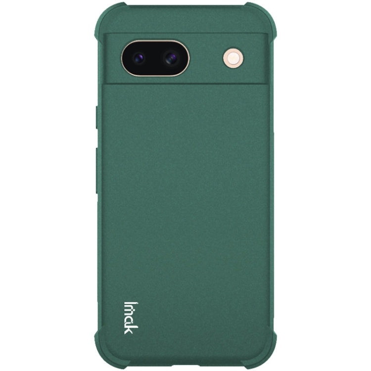 For Google Pixel 8a imak Shockproof Airbag TPU Phone Case(Matte Green)