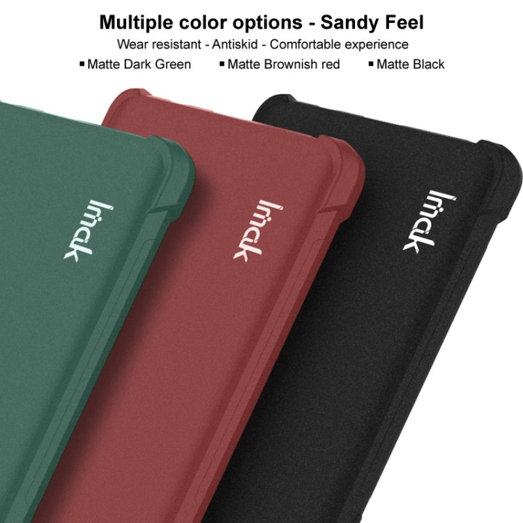 For Google Pixel 8a imak Shockproof Airbag TPU Phone Case(Matte Green)