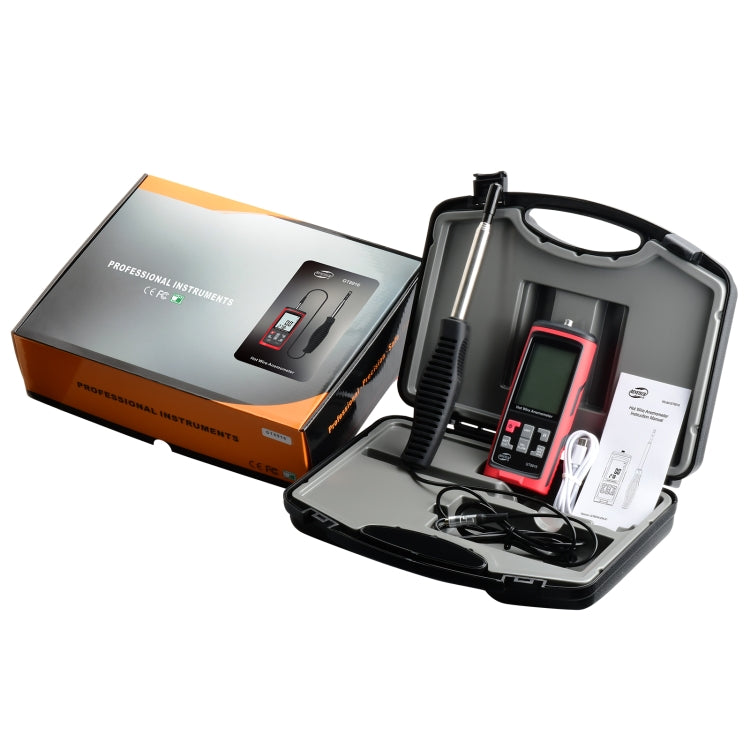Anémomètre numérique portatif à fil chaud BENETECH GT8616 avec écran LCD