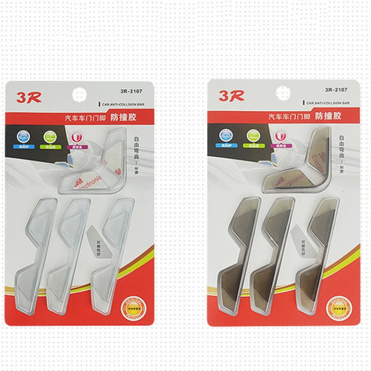 3R 3R-2107 Car Door Anti-collision Rubber Strip Invisible Protection Anti-scratch Aticker(Transparent)