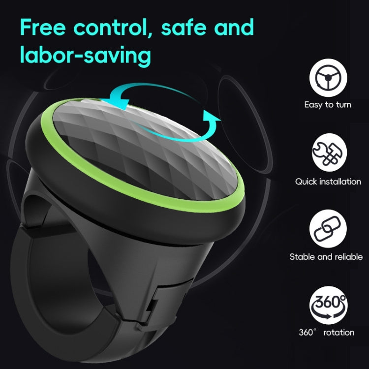 3R 3R-2253 Car Steering Wheel Booster Ball Car Steering Wheel Power Booster(Black Green)