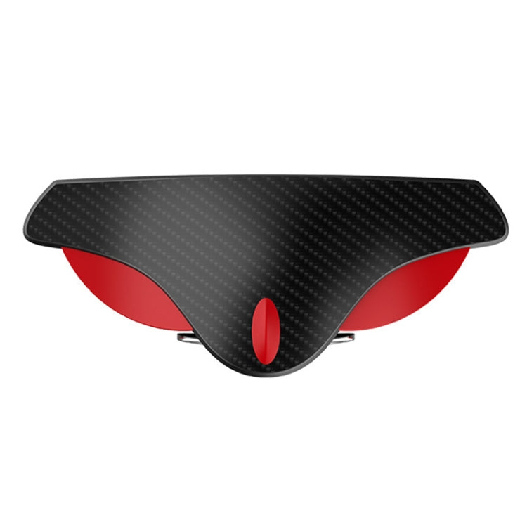 3R 3R-156 2 in 1 Car Auxiliary HD Blind Spot Mirror with Carbon Fiber Texture Rain Shield, Style:Oval Shape