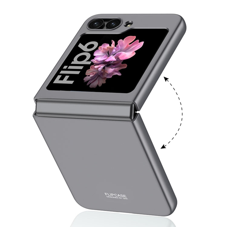 For Samsung Galaxy Z Flip6 / Flip7 FE GKK Ultra-thin Full Coverage Phone Case with Tempered Film(Dark Night Green)