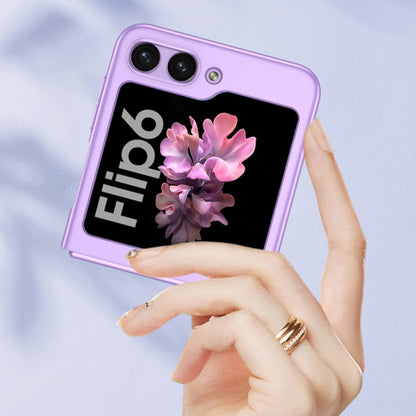 For Samsung Galaxy Z Flip6 / Flip7 FE GKK Ultra-thin Full Coverage Phone Case with Tempered Film(Silver)