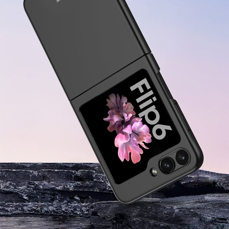 For Samsung Galaxy Z Flip6 / Flip7 FE GKK Ultra-thin Full Coverage Phone Case with Tempered Film(Silver)