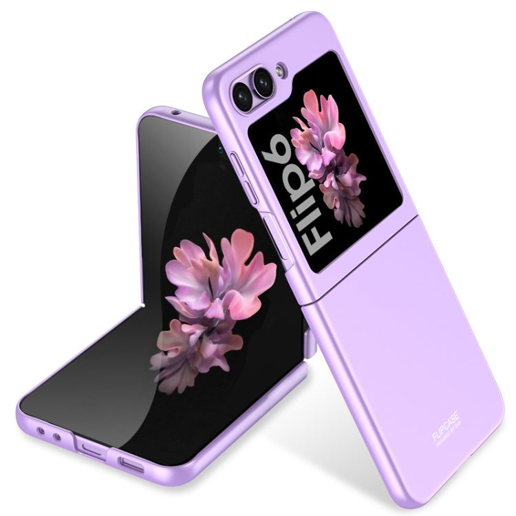Pour Samsung Galaxy Z Flip6 / Flip7 FE Étui de téléphone GKK ultra-mince à couverture complète (Violet Miroir de rêve)