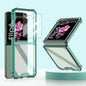 For Samsung Galaxy Z Flip6 / Flip7 FE GKK Airbag Full Coverage Phone Case with Tempered Film(Green)