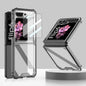 For Samsung Galaxy Z Flip6 / Flip7 FE GKK Airbag Full Coverage Phone Case with Tempered Film(Black)