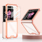 For Samsung Galaxy Z Flip6 / Flip7 FE GKK Airbag Full Coverage Phone Case with Tempered Film(Orange)