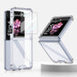 For Samsung Galaxy Z Flip6 / Flip7 FE GKK Airbag Full Coverage Phone Case with Tempered Film(Transparent)