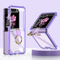For Samsung Galaxy Z Flip6 / Flip7 FE GKK Airbag Ring Full Coverage Phone Case(Purple)