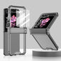 For Samsung Galaxy Z Flip6 / Flip7 FE GKK Airbag Hinge Full Coverage Phone Case with Tempered Film(Black)