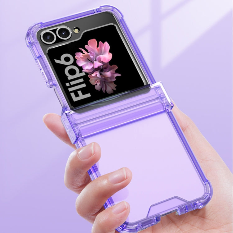 For Samsung Galaxy Z Flip6 / Flip7 FE GKK Airbag Hinge Full Coverage Phone Case with Tempered Film(Orange)