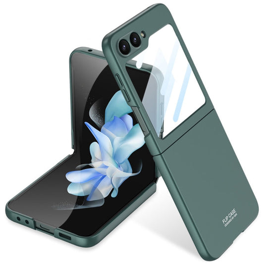 For Samsung Galaxy Z Flip6 / Flip7 FE GKK Integrated Ultra-thin Full Coverage Phone Case(Dark Night Green)