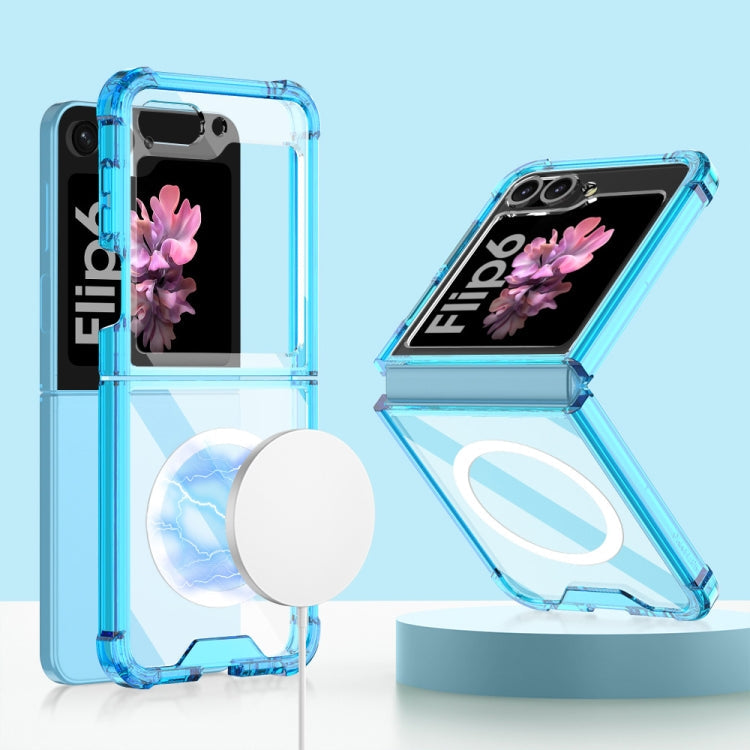For Samsung Galaxy Z Flip6 / Flip7 FE GKK MagSafe Airbag Shockproof Phone Case(Blue)