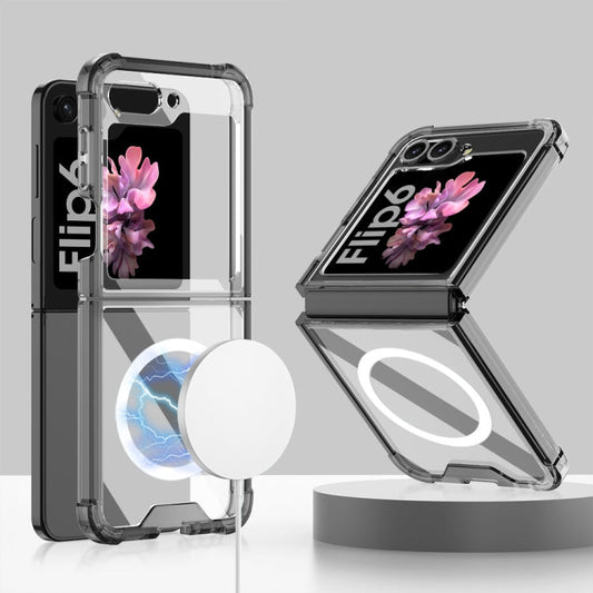 For Samsung Galaxy Z Flip6 / Flip7 FE GKK MagSafe Airbag Shockproof Phone Case(Black)
