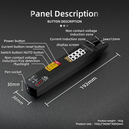 BSIDE U1 AC / DC Clamp Meter Electric Pen Current Digital Multimeter