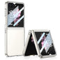Pour coque de téléphone PC GKK à fenêtre intégrée ultra-fine pour Samsung Galaxy Z Flip6 / Flip7 FE (Transparent)