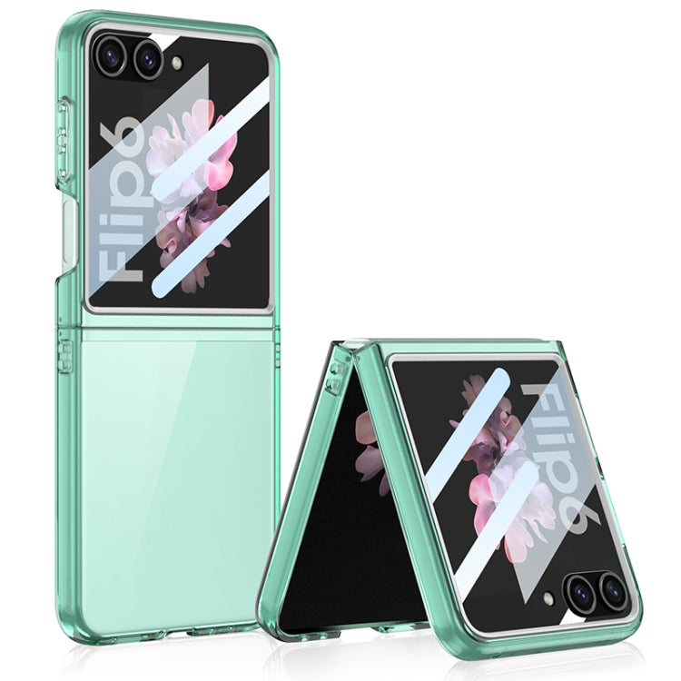 For Samsung Galaxy Z Flip6 / Flip7 FE GKK Integrated Ultra-thin Large Window PC Phone Case(Green)