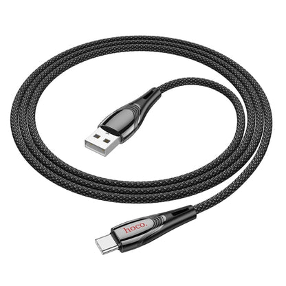 hoco U133 Type-C / USB-C to USB-A Braided Charging Data Cable, Length:1.2m(Black)