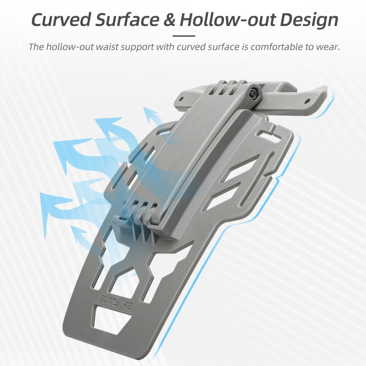 For DJI RC 2 / 1 Sunnylife Remote Control Waist Support Bracket Chest Strap(Grey)