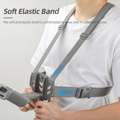 For DJI RC 2 / 1 Sunnylife Remote Control Waist Support Bracket Chest Strap(Grey)