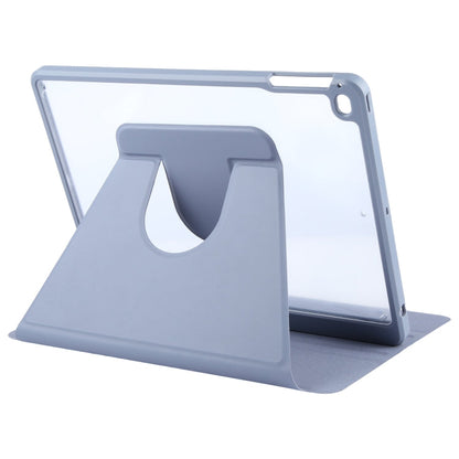Pour iPad 9.7 2018 et 2017 / Air / Air2 GEBEI Étui en Cuir Intelligent Rotatif 3 Volets en Acrylique et TPU avec Porte-Stylet (Violet Clair)