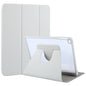 For iPad 9.7 2018 & 2017 / Air / Air2 GEBEI Acrylic TPU 3-folding Rotating Smart Tablet Leather Case withh Pen Slot(Grey)